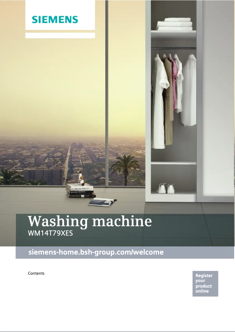 Imagen de la primera página del manual del dispositivo WM14T79XES