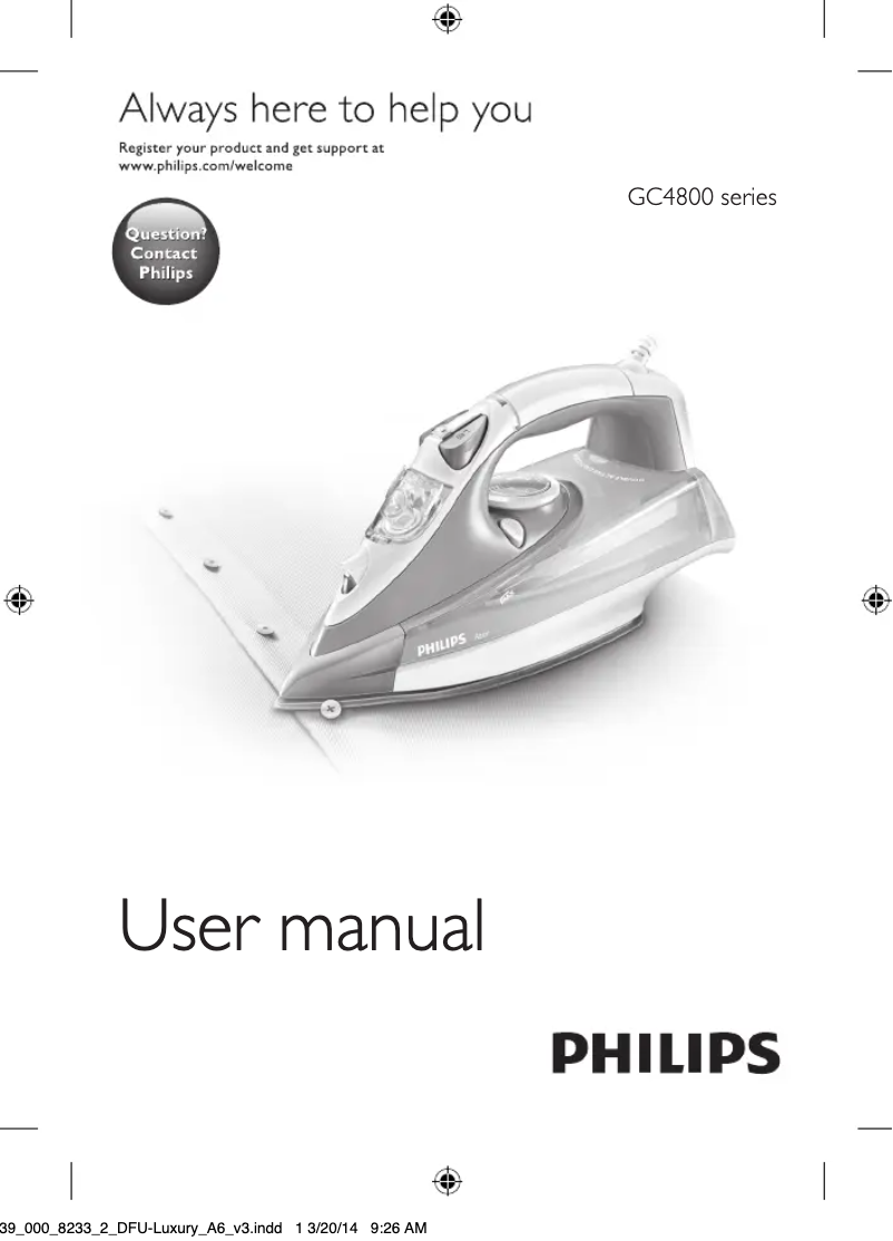 Página 1 del manual Manual de usuario Philips EasySpeed GC1021