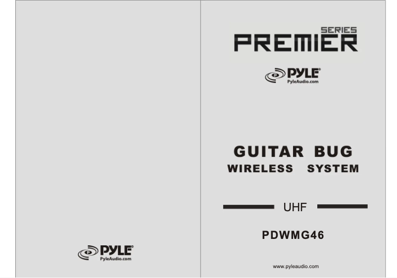 Imagen de la primera página del manual del dispositivo PDWMG46