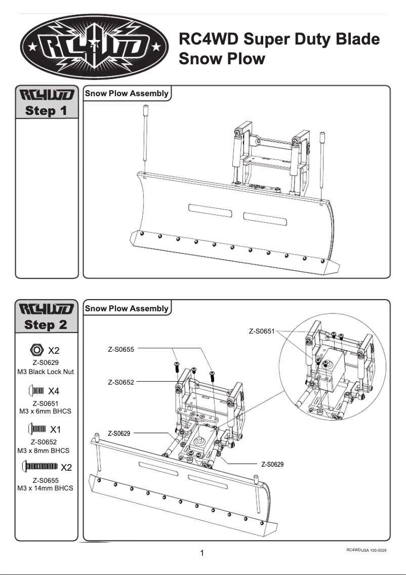 Página 1 del manual Manual de usuario RC4WD Z-X0043