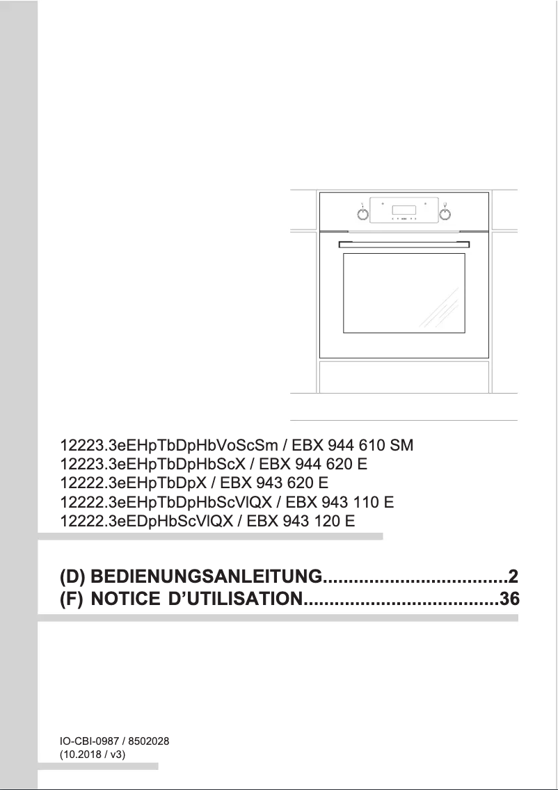 Página nº 1 - Manual de usuario Amica EBX 943 120 E