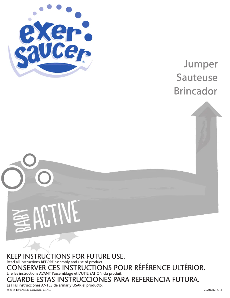 Página 1 del manual Manual de usuario Evenflo Exersaucer Sweet Tea