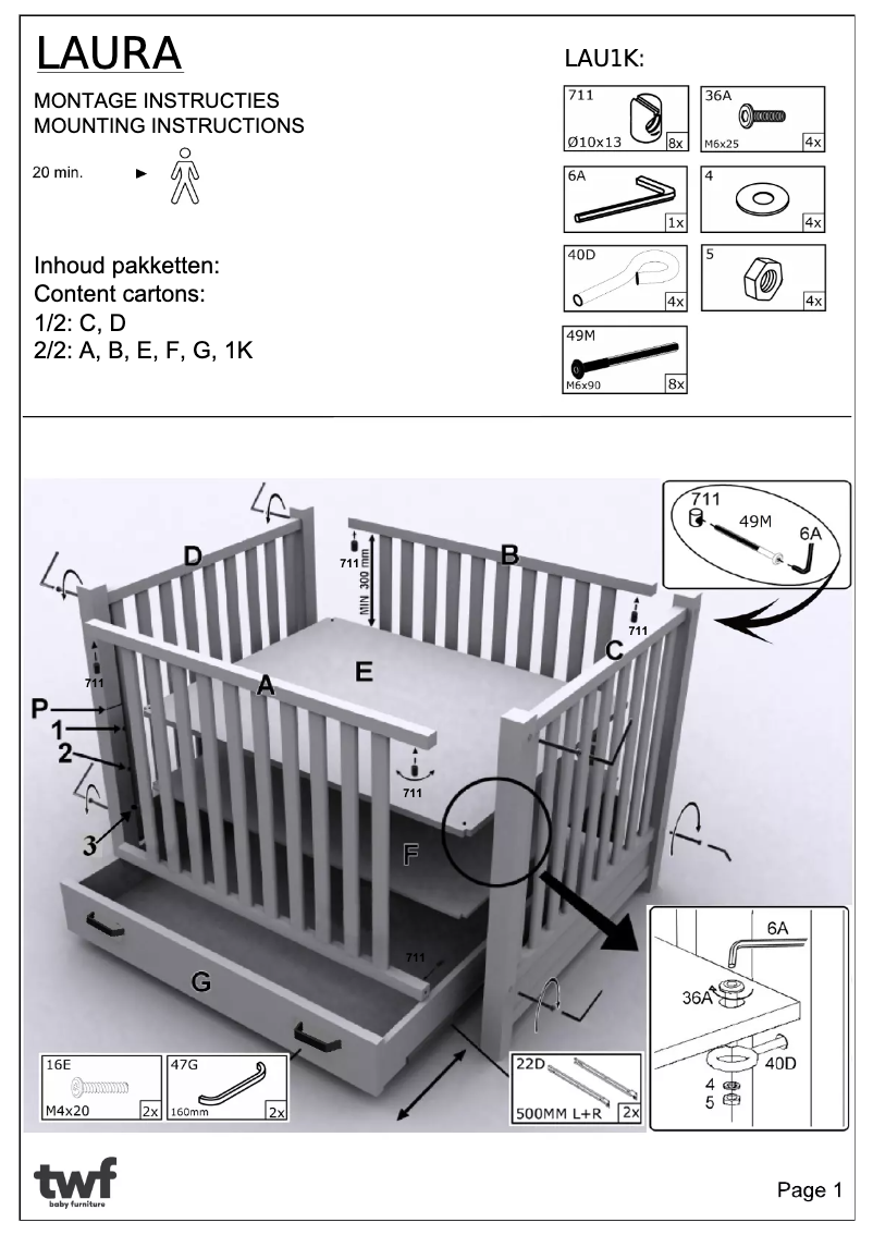 Imagen de la primera página del manual del dispositivo Laura