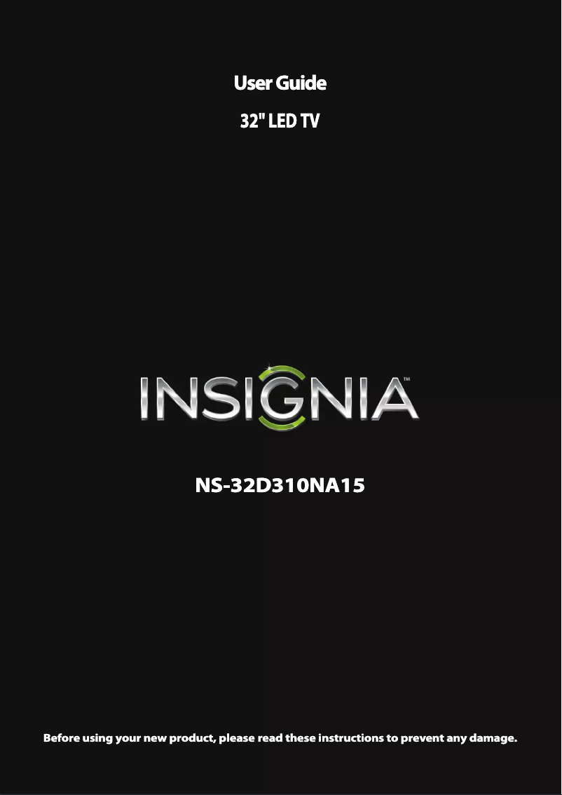 Página 1 del manual Manual de usuario Insignia NS-32D310NA15