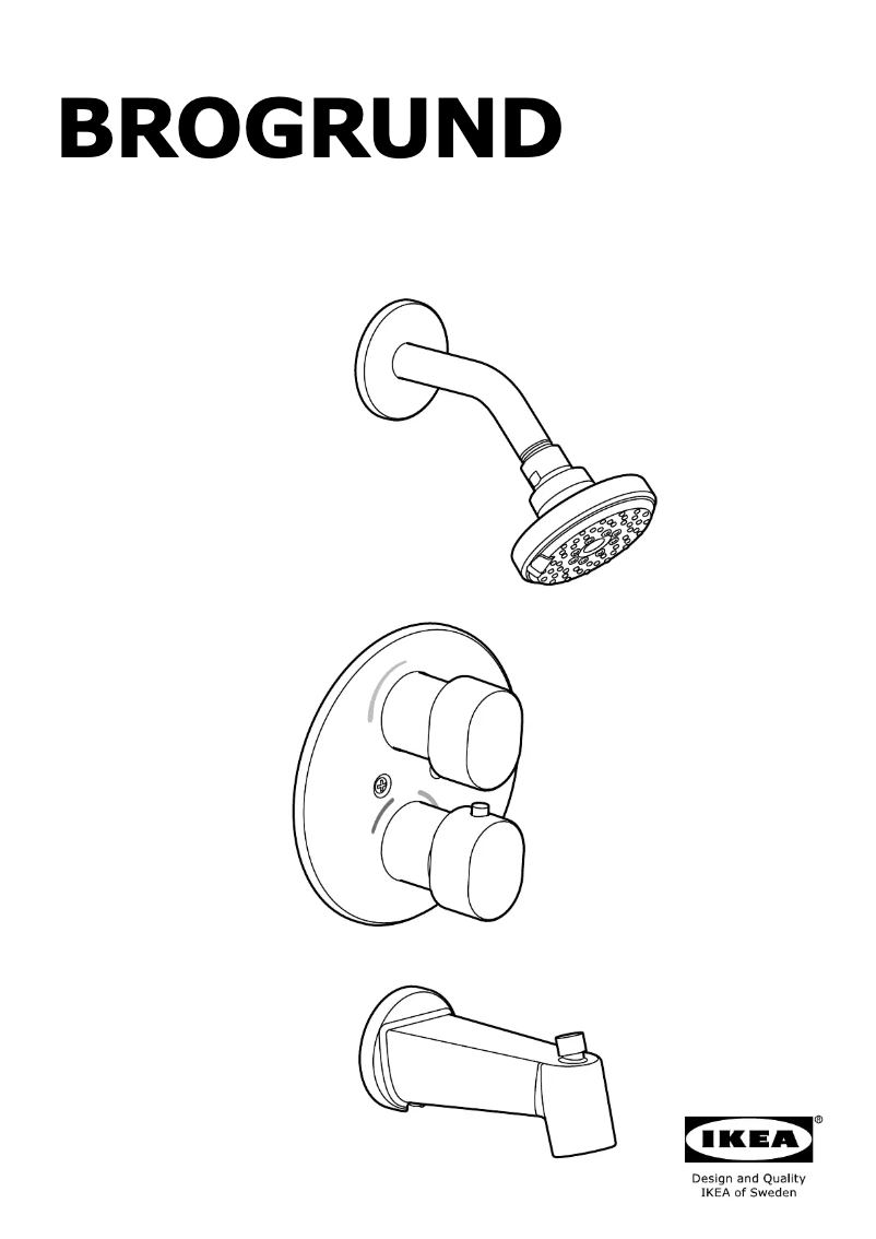 Página 1 del manual Manual de usuario Ikea BROGRUND 903.426.26