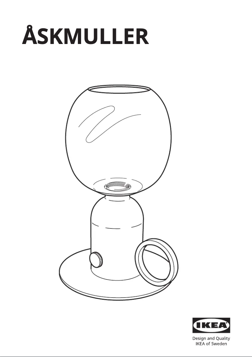 Página 1 del manual Manual de usuario Ikea ÅSKMULLER 505.782.73