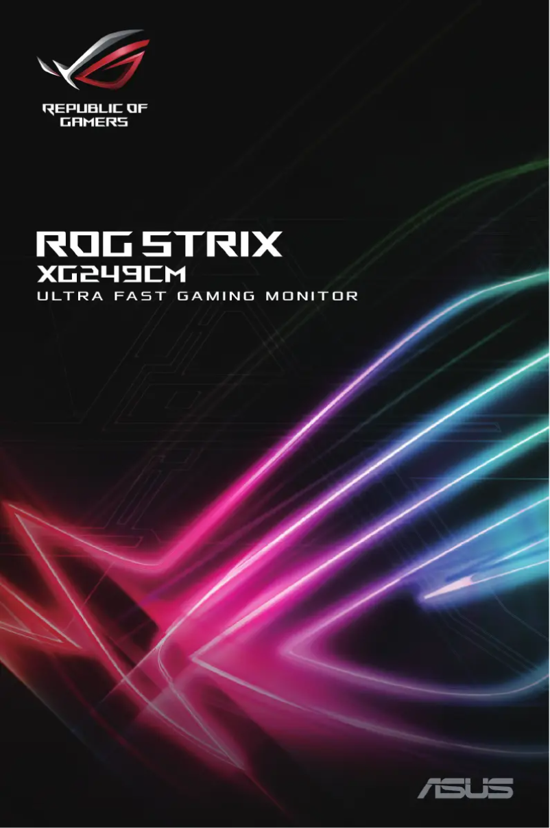 Página nº 1 - Manual de usuario Asus ROG Strix XG249CM