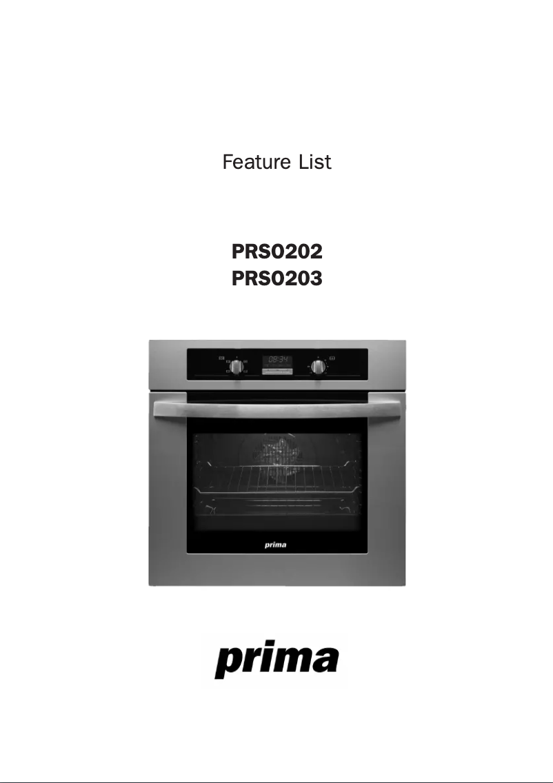 Página nº 1 - Manual de usuario Prima PRSO203