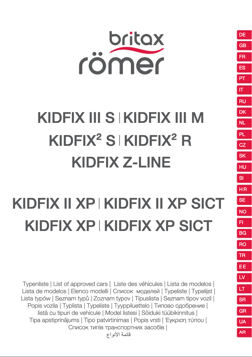 Página 1 del manual Manual de usuario Britax-Römer Kidfix 2 R
