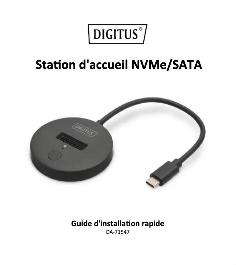 Imagen de la primera página del manual del dispositivo DA-71547