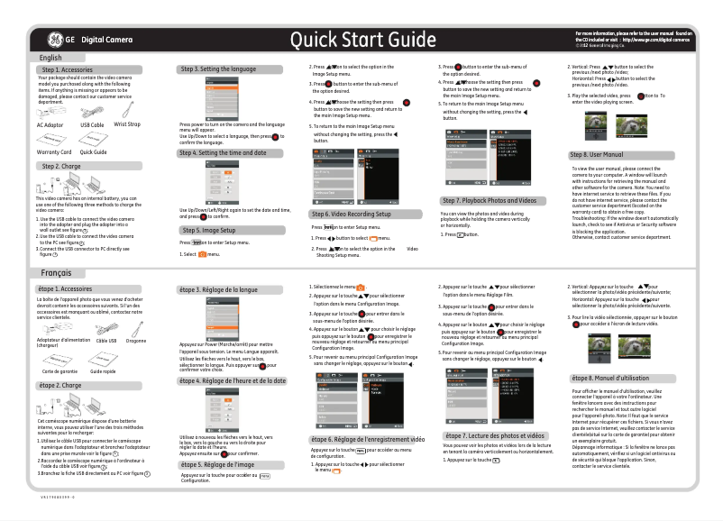 Página 1 del manual Manual de usuario GE DVX
