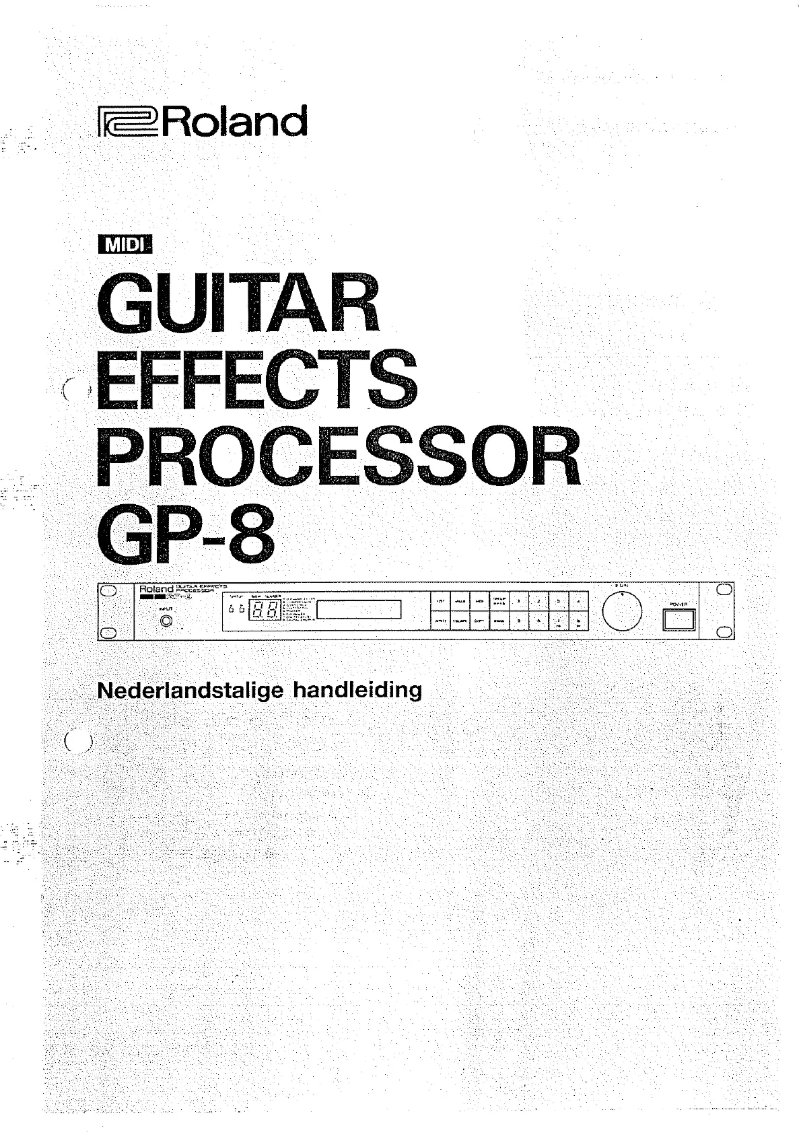 Imagen de la primera página del manual del dispositivo GP-8