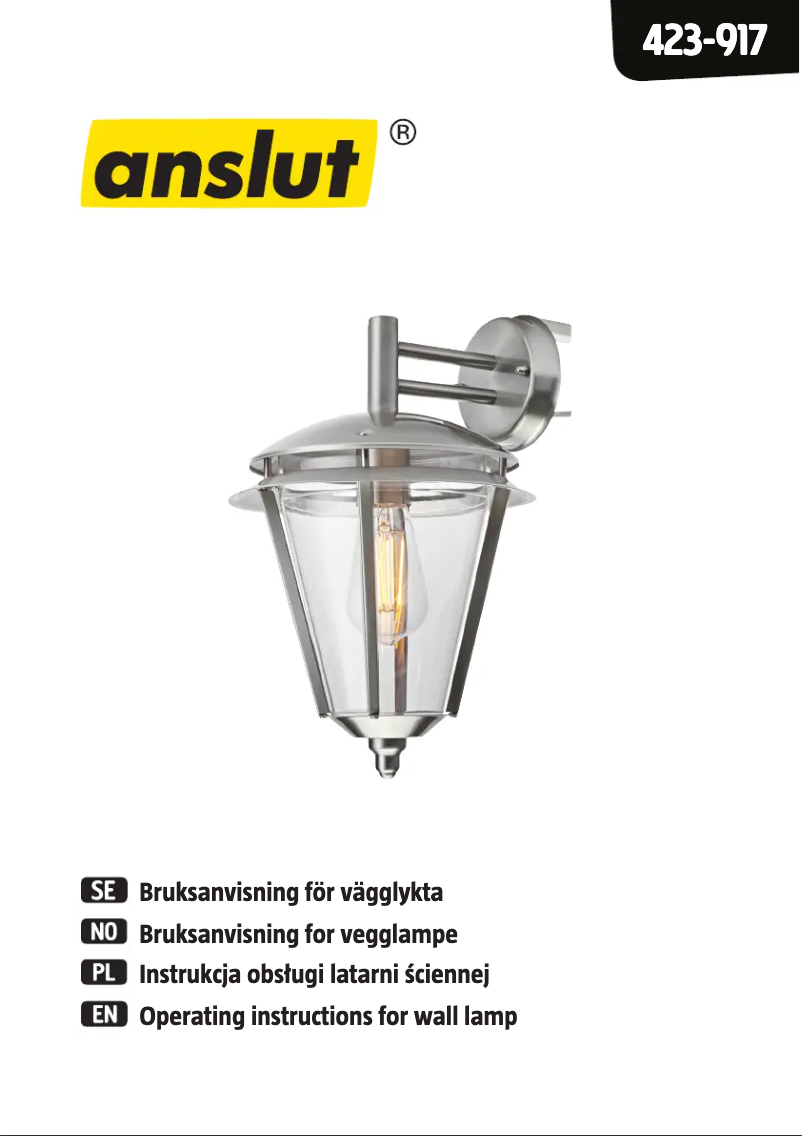 Imagen de la primera página del manual del dispositivo 423-917