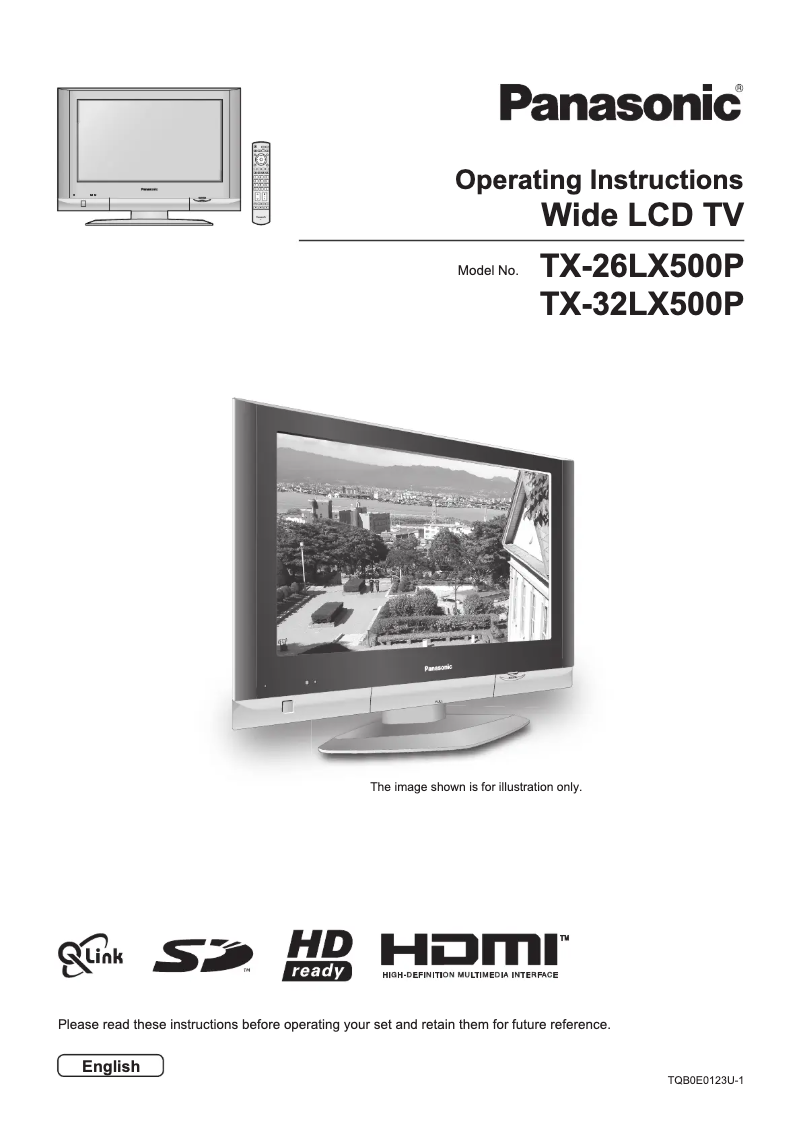 Imagen de la primera página del manual del dispositivo Viera TX-32LX500P
