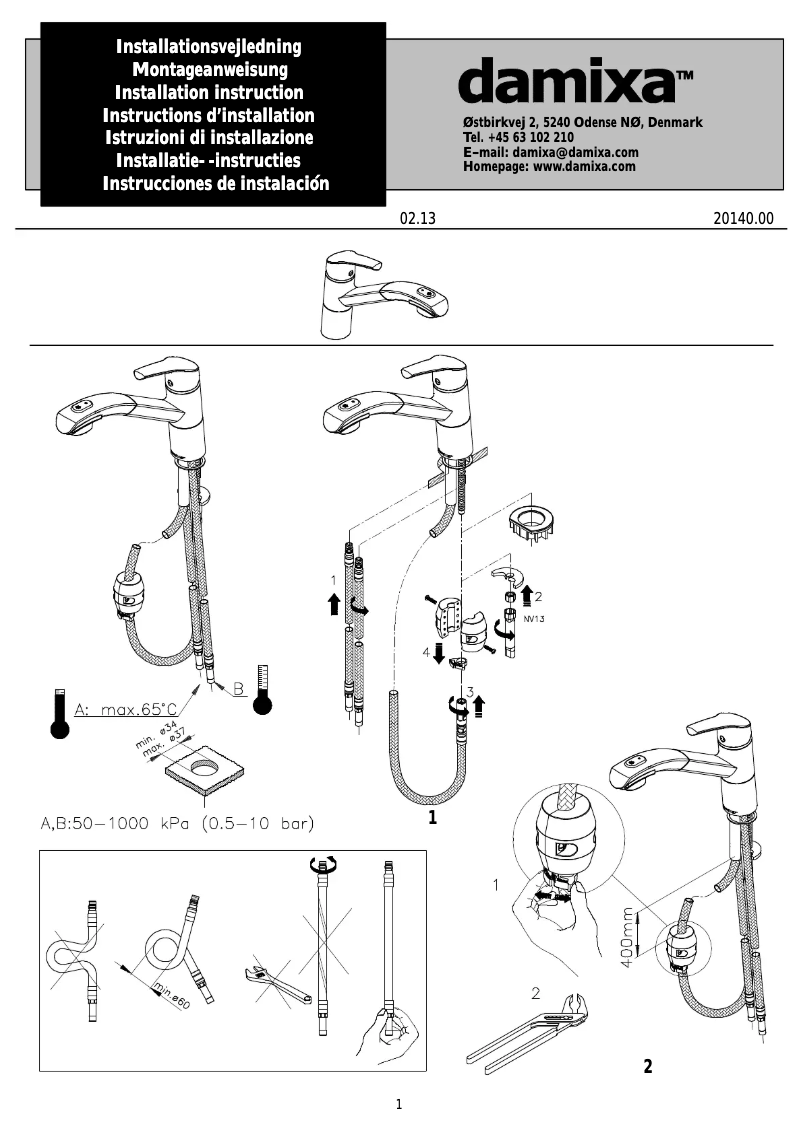 Página 1 del manual Manual de usuario Damixa 6712000
