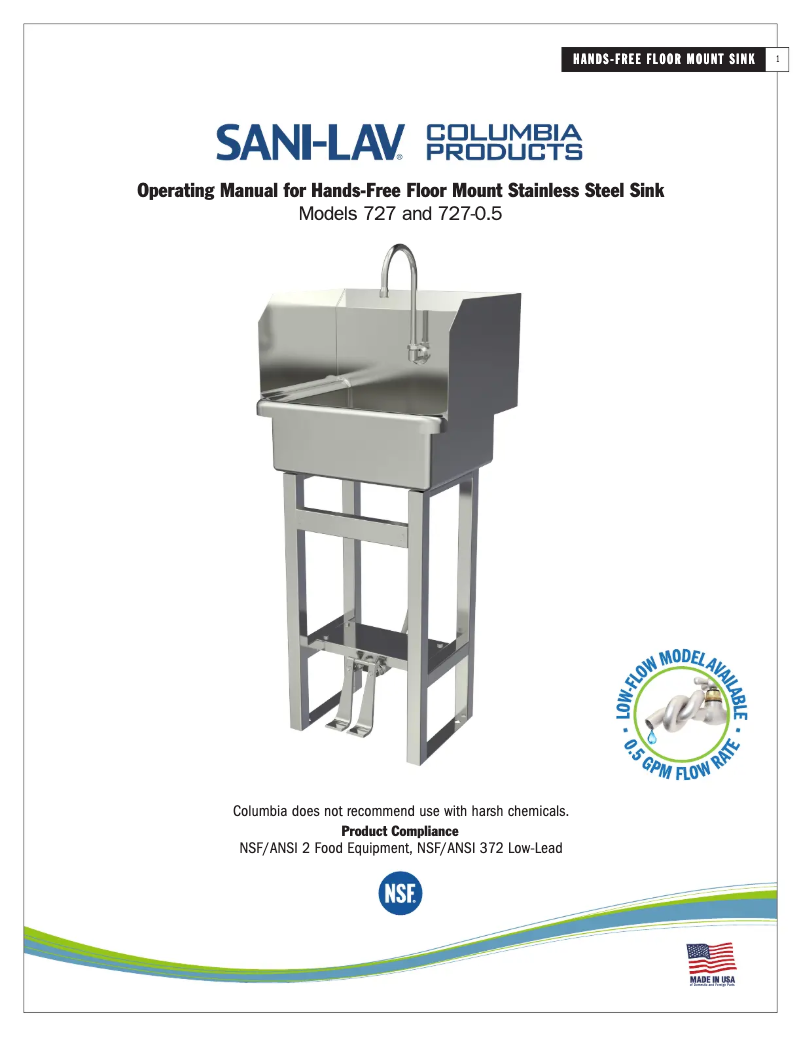 Página 1 del manual Manual de usuario Sani-Lav 727