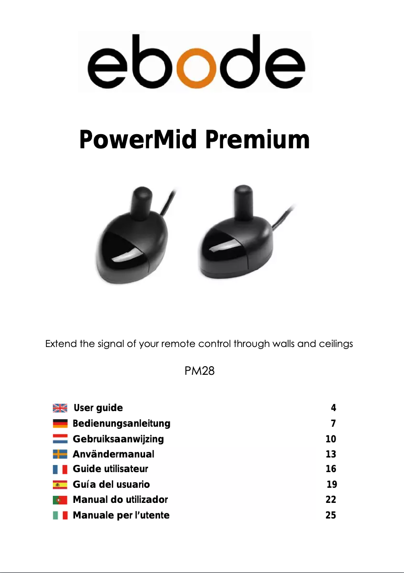 Imagen de la primera página del manual del dispositivo PowerMid Premium