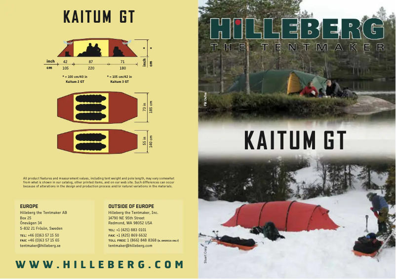 Página nº 1 - Manual de usuario Hilleberg Kaitum GT