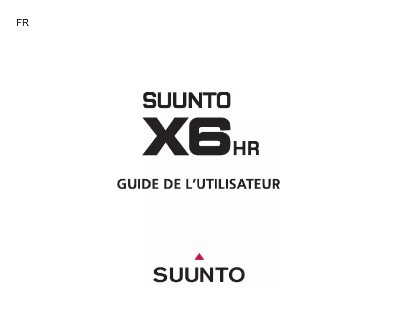 Página nº 1 - Manual de usuario Suunto X6 HR