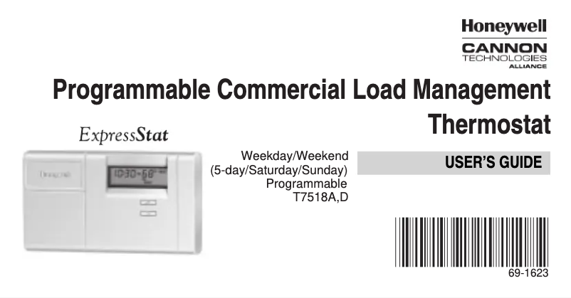 Imagen de la primera página del manual del dispositivo T7518D