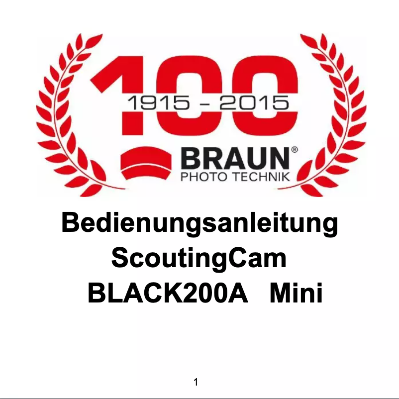 Imagen de la primera página del manual del dispositivo Black200A Mini