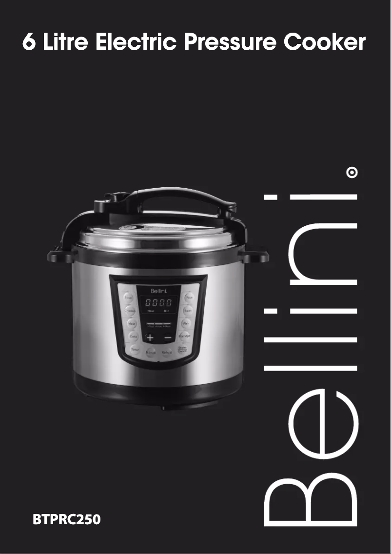 Página 1 del manual Manual de usuario Bellini BTPRC250