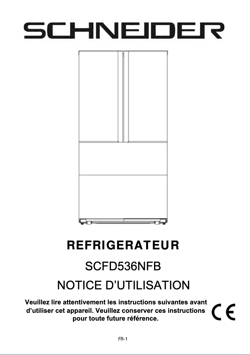 Imagen de la primera página del manual del dispositivo SCFD536NFB