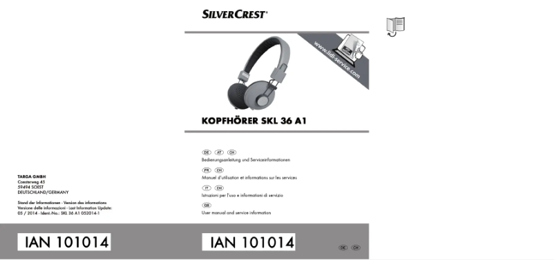 Imagen de la primera página del manual del dispositivo SKL 36 A1