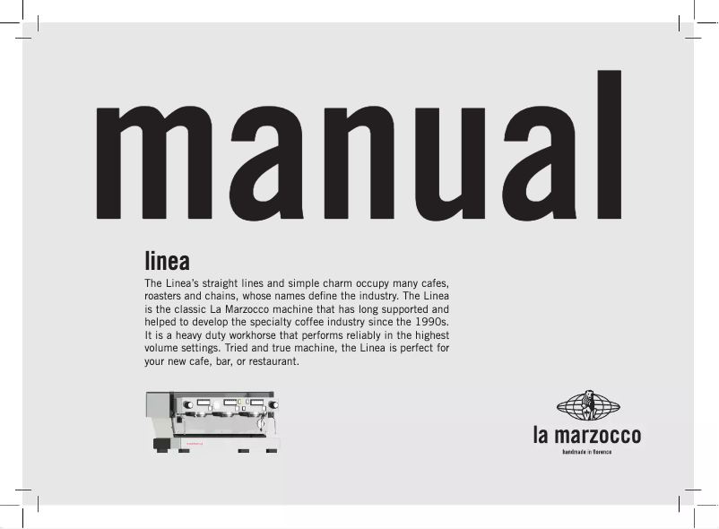 Imagen de la primera página del manual del dispositivo Linea