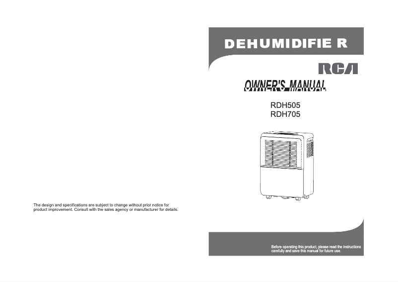 Imagen de la primera página del manual del dispositivo RDH505