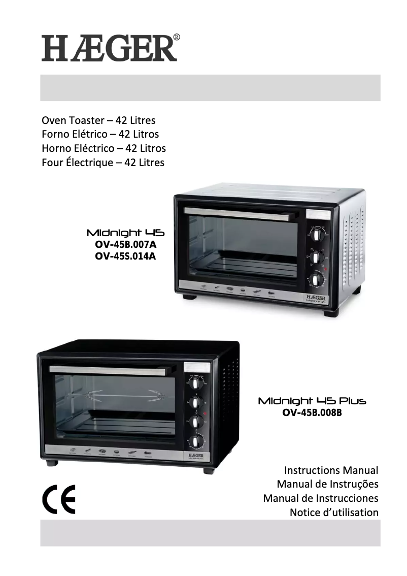 Imagen de la primera página del manual del dispositivo OV-45B.008B