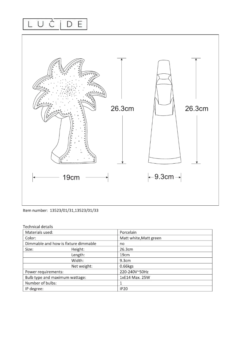 Imagen de la primera página del manual del dispositivo Palm 13523/01/31