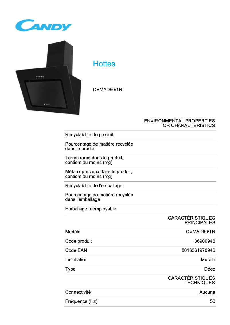 Imagen de la primera página del manual del dispositivo CVMAD60/1N