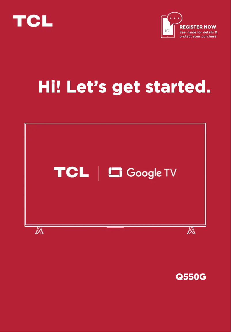 Imagen de la primera página del manual del dispositivo 55Q550G
