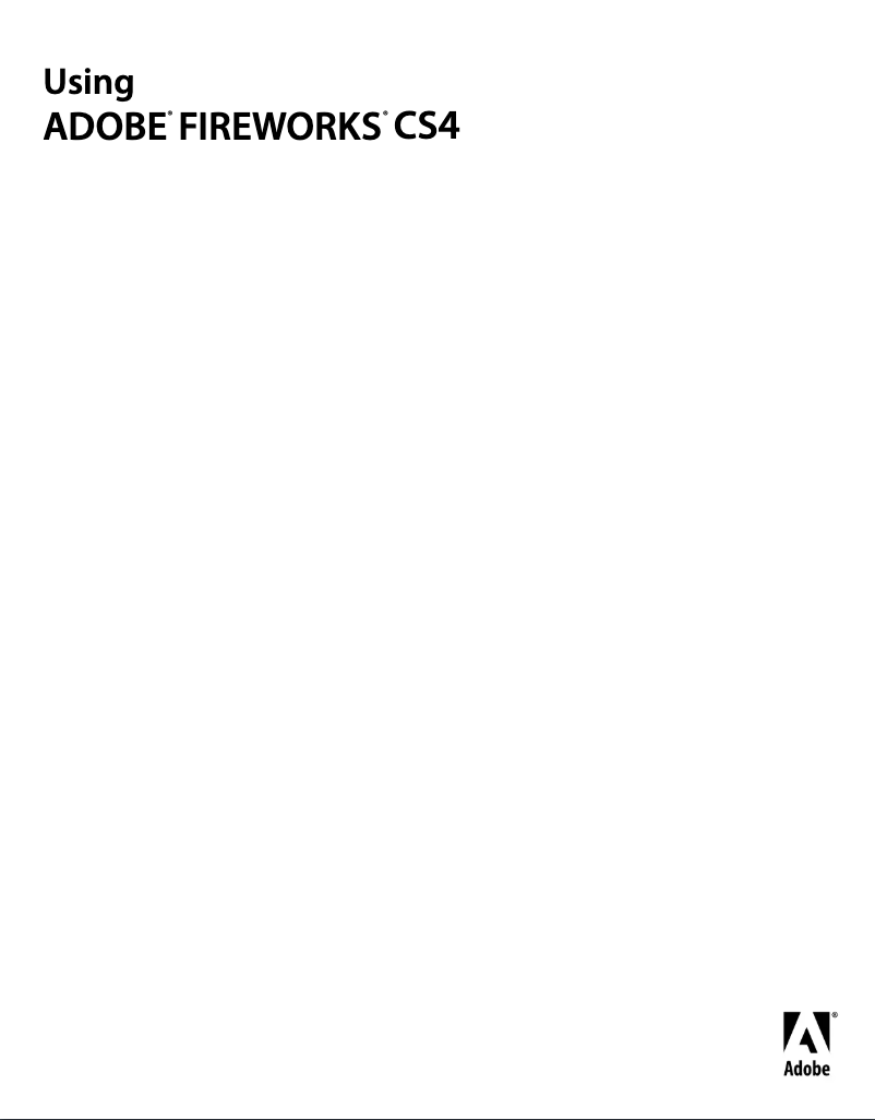 Página 1 del manual Manual de usuario Adobe Fireworks CS4