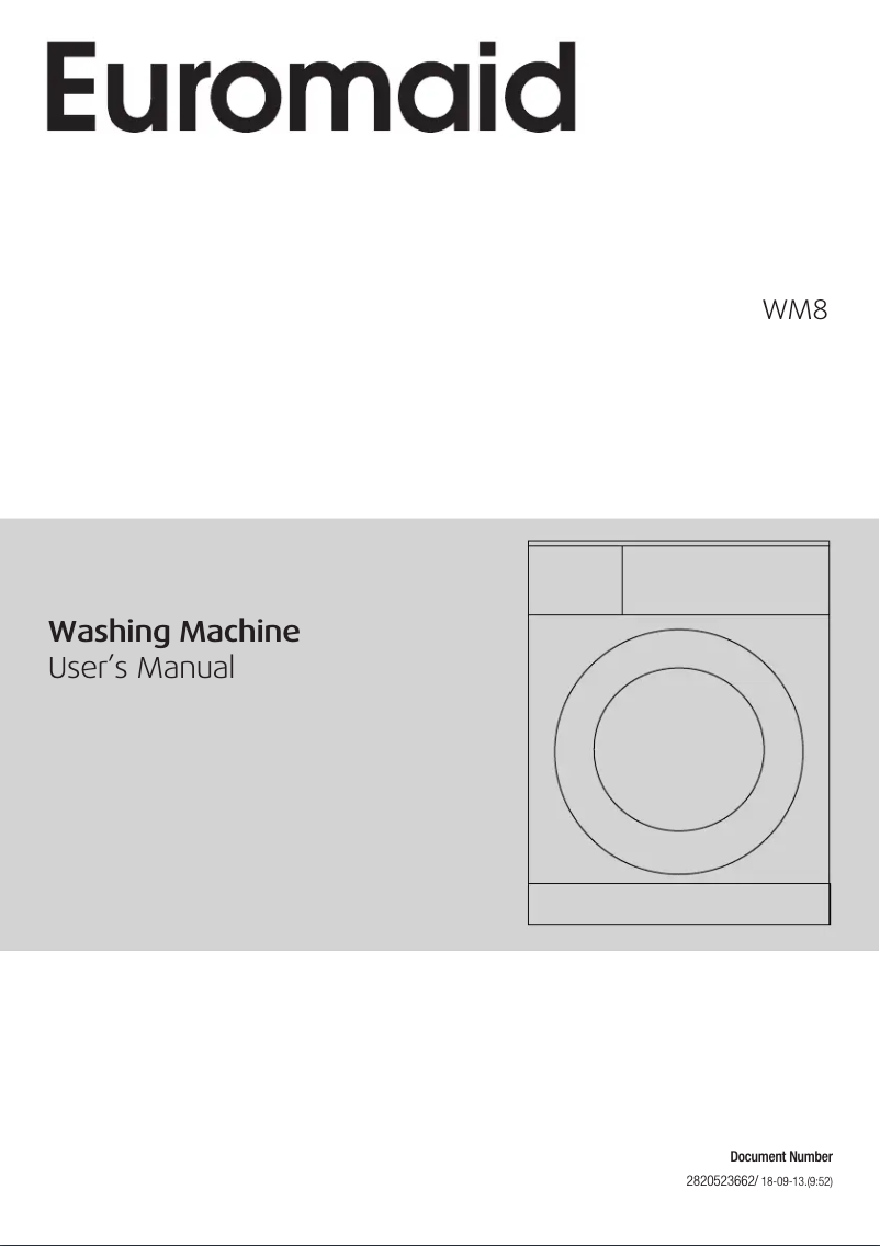 Página 1 del manual Manual de instrucciones Euromaid WM8
