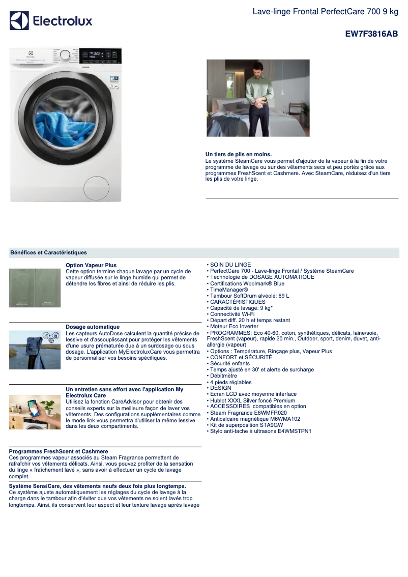 Imagen de la primera página del manual del dispositivo EW7F3816AB