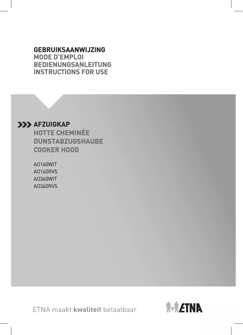 Imagen de la primera página del manual del dispositivo AO160WIT