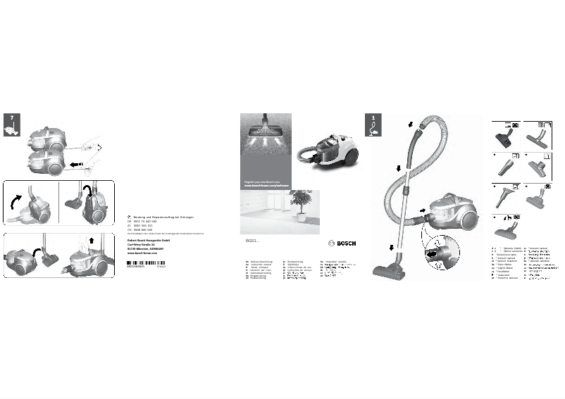 Página 1 del manual Manual de usuario Bosch BGS1UA210