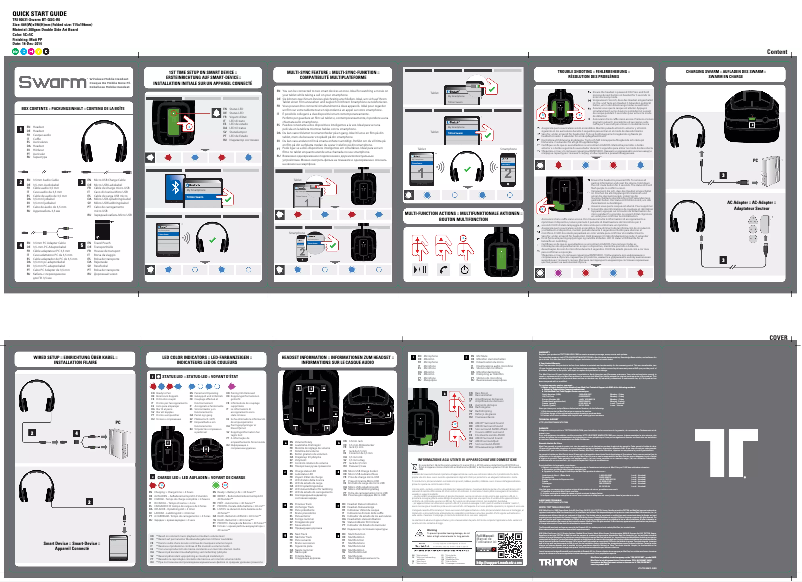 Imagen de la primera página del manual del dispositivo Swarm