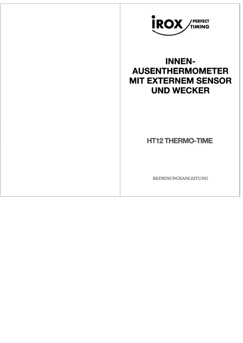 Página 1 del manual Manual de usuario Irox Thermo Time HT12