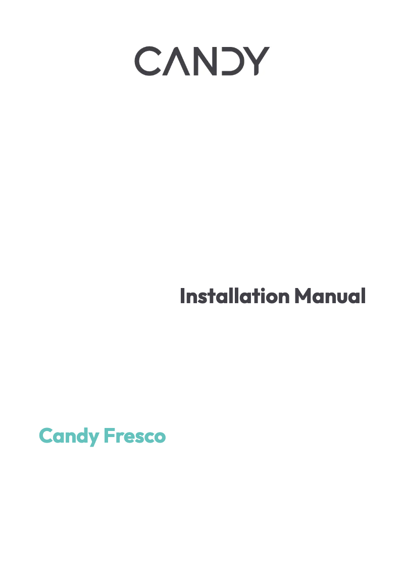 Página 1 del manual Manual de usuario Candy CFL3518E