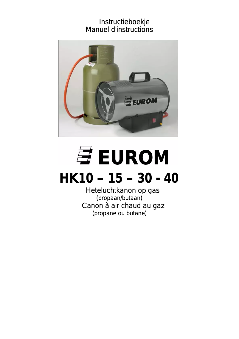 Imagen de la primera página del manual del dispositivo HK40