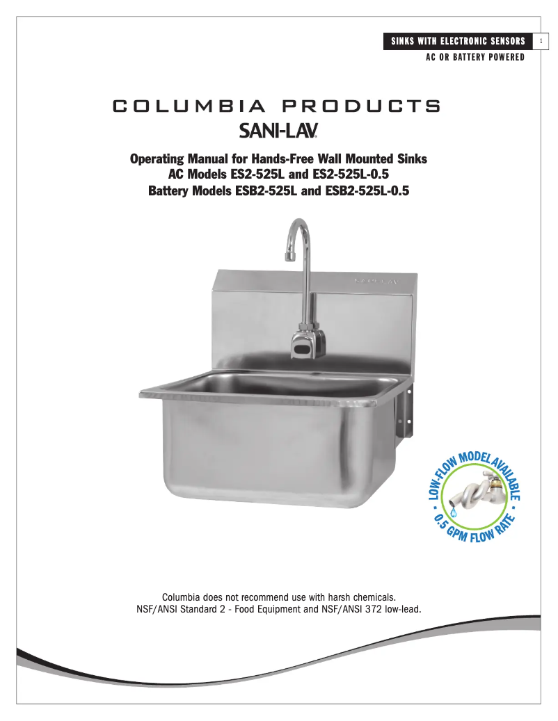 Imagen de la primera página del manual del dispositivo ES2-525L