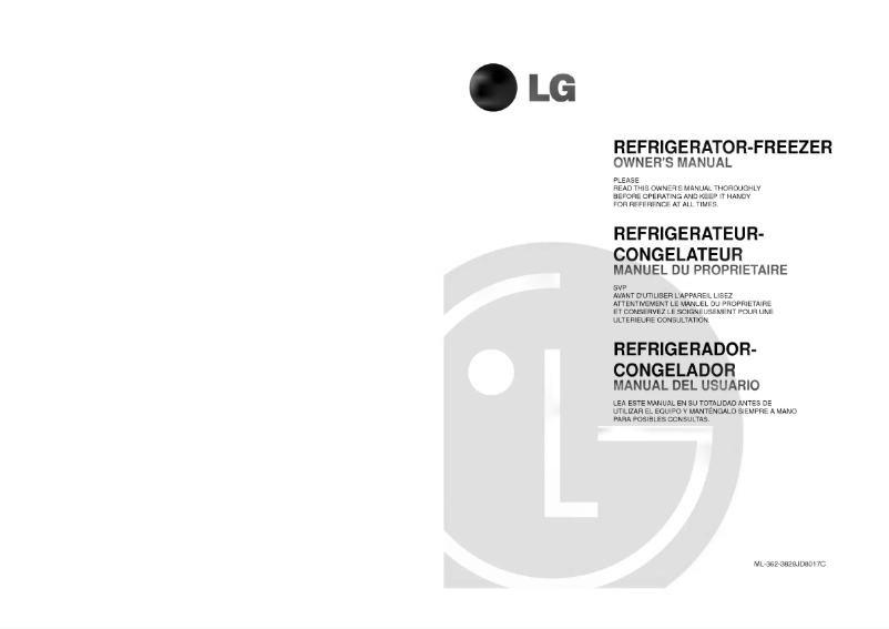 Imagen de la primera página del manual del dispositivo GR-362M