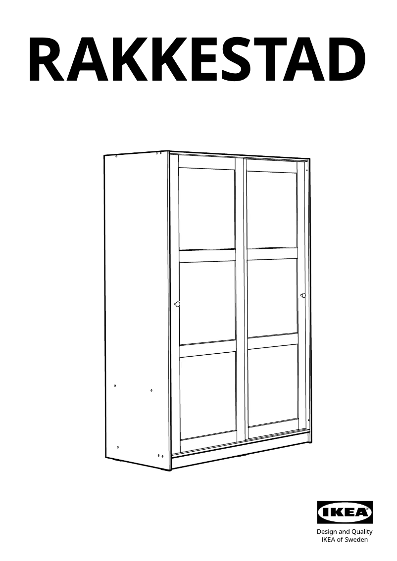 Imagen de la primera página del manual del dispositivo RAKKESTAD 404.537.68