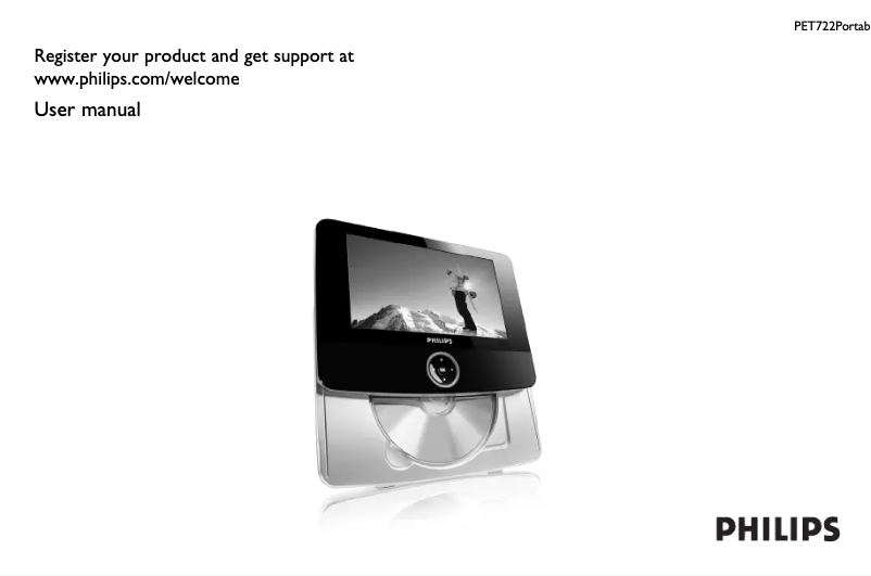 Imagen de la primera página del manual del dispositivo PET722