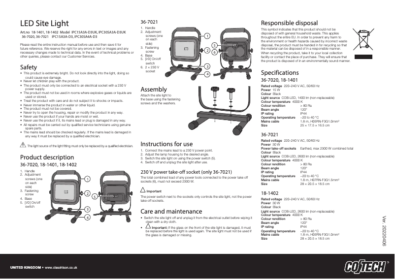 Página 1 del manual Manual de usuario Cotech IPC15A3A-D3