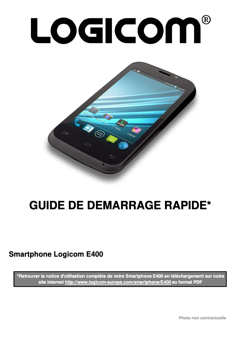 Página 1 del manual Manual de usuario Logicom E400