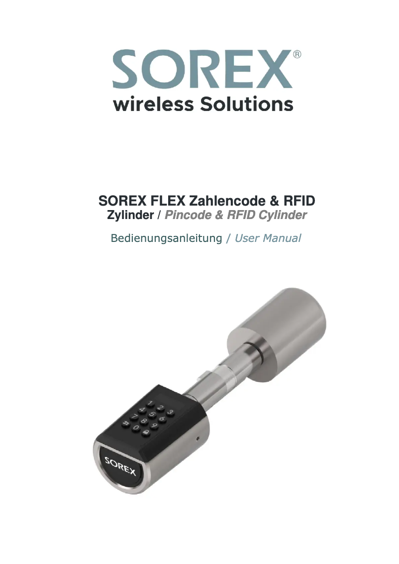 Imagen de la primera página del manual del dispositivo FLEX